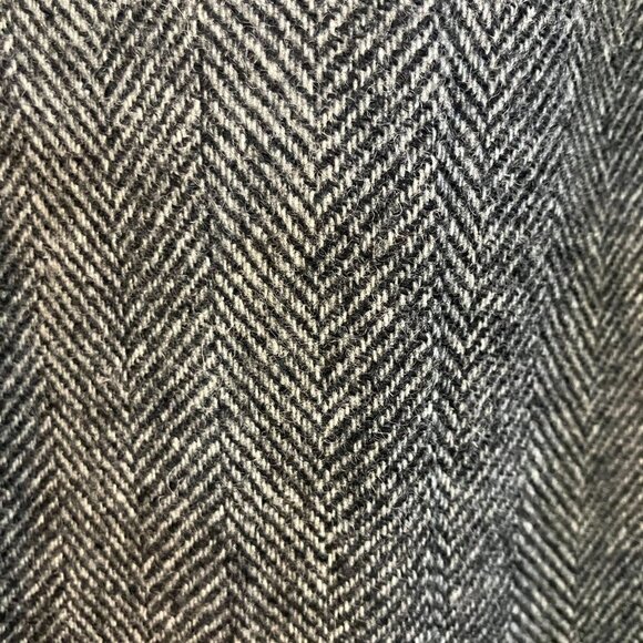 GAP Mens Vintage Y2K Herringbone 2 Button Wool Blazer Size Large Gray AN EXC - Picture 2 of 12